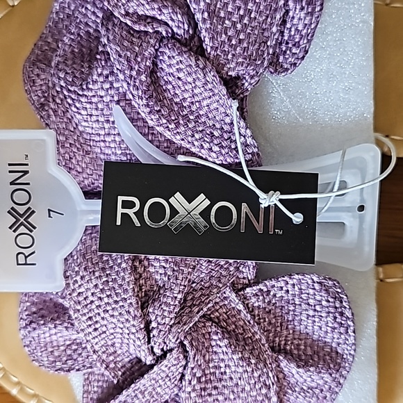 Roxoni Lilac Knot Purple Summer Slides Women's Flats Sandals Shoes NWT SZ 7 - Picture 6 of 7